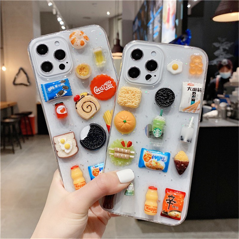 Ốp điện thoại TPU epoxy chống rơi cho iPhone 11 Pro Max 12/iPhone X 7 Plus/iPhone 8/iPhone 6