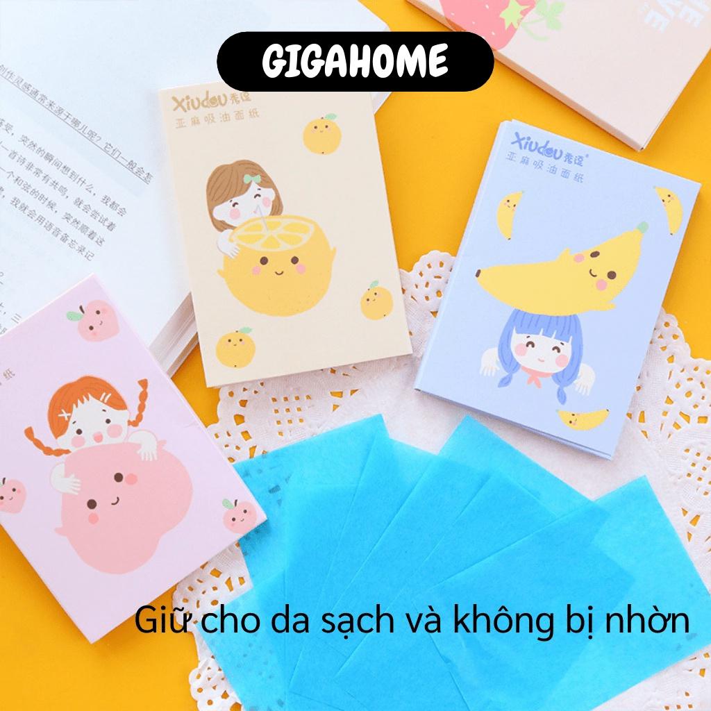 Giấy Thấm Dầu GIGAHOME Hộp Giấy Thấm Dầu Da Mặt 50 Tờ, Giữ Da Sạch, Không Bị Bã Nhờn 7305