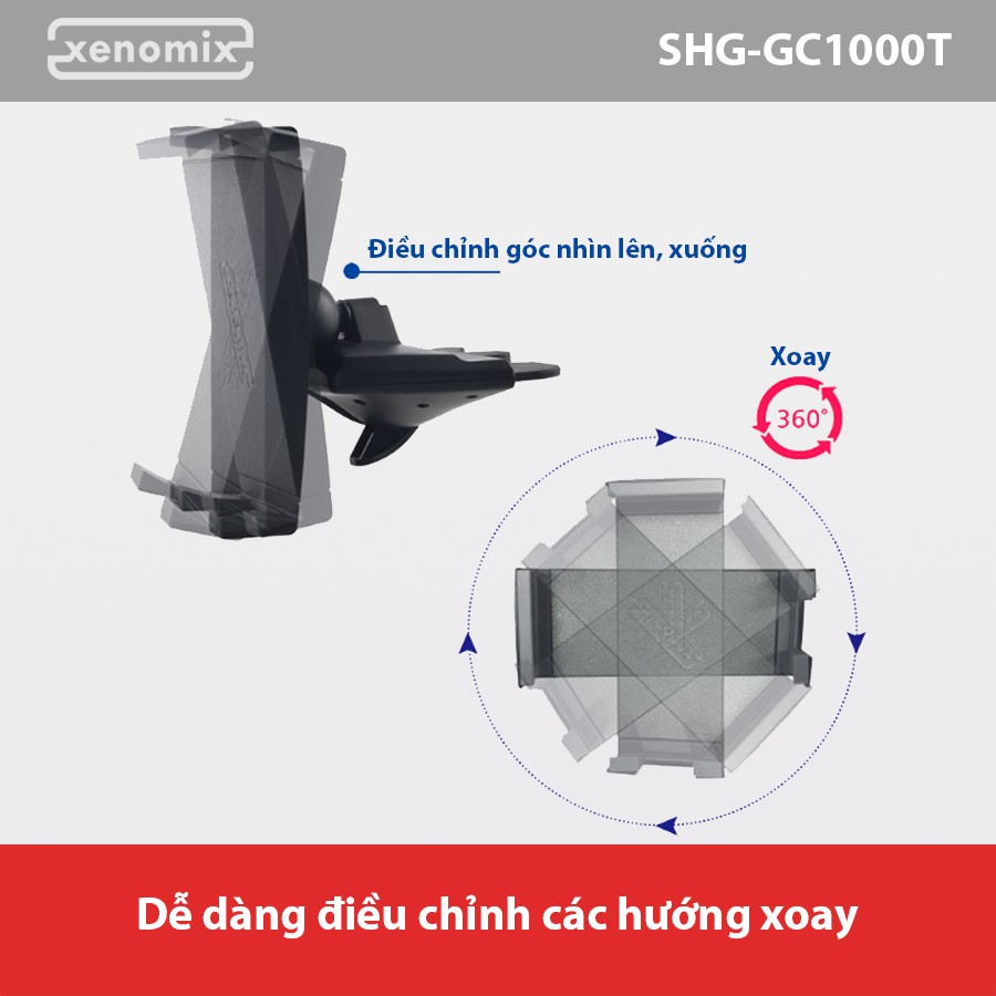 [Mã BMBAU50 giảm 10% đơn 99k] Giá Đỡ Máy Tính Bảng Gắn Khe Ổ CD XENOMIX SHGGC1000T Nhập Khẩu Chính Hãng