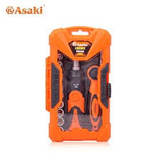 BỘ MŨI VÍT VÀ ĐẦU TUÝP 26 CHI TIẾT ASAKI AK-6359
