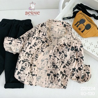[XẢ KHO] Bộ sơ mi micky quân âu bé trai-MS150