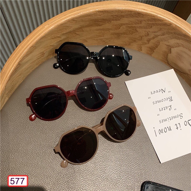 Kính Form tròn Nam Nữ 577 Chất liệu nhựa hàn quốc kiểu dáng hot trend