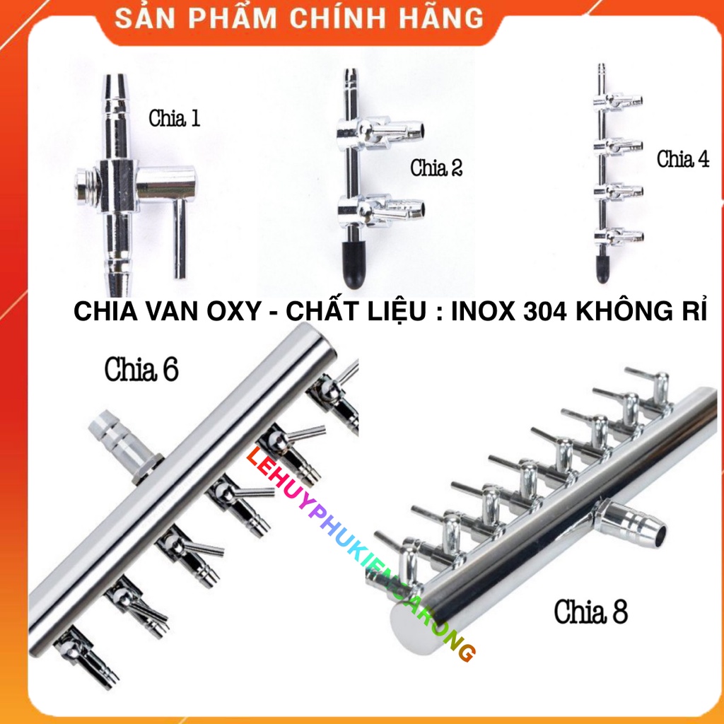 Van Chia Khóa OXY - Van INOX 304 ĐIều Chỉnh Chia Khí OXY Không Rỉ