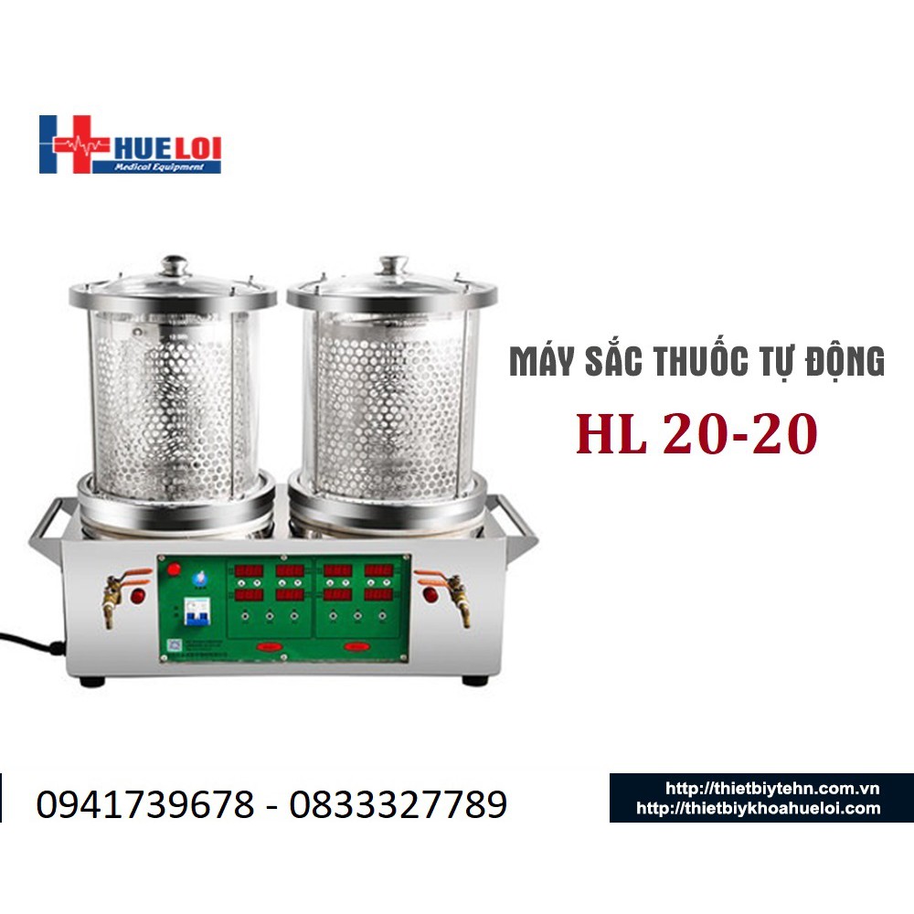 Máy sắc thuốc bắc 2 nồi đun thế hệ mới