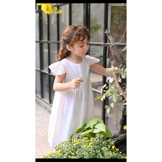 Váy Zara trắng bé gái