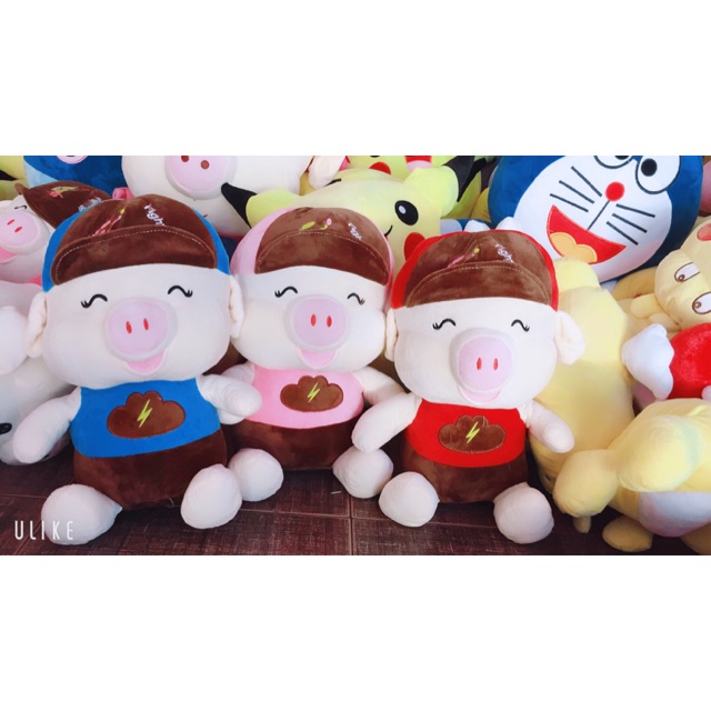 gấu bông Heo đội nón 70cm