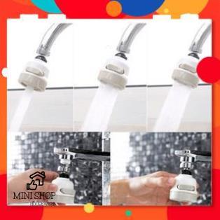Đầu Vòi Thép Không Gỉ Nối Vòi Rửa Chén Bát Xoay 360 Độ