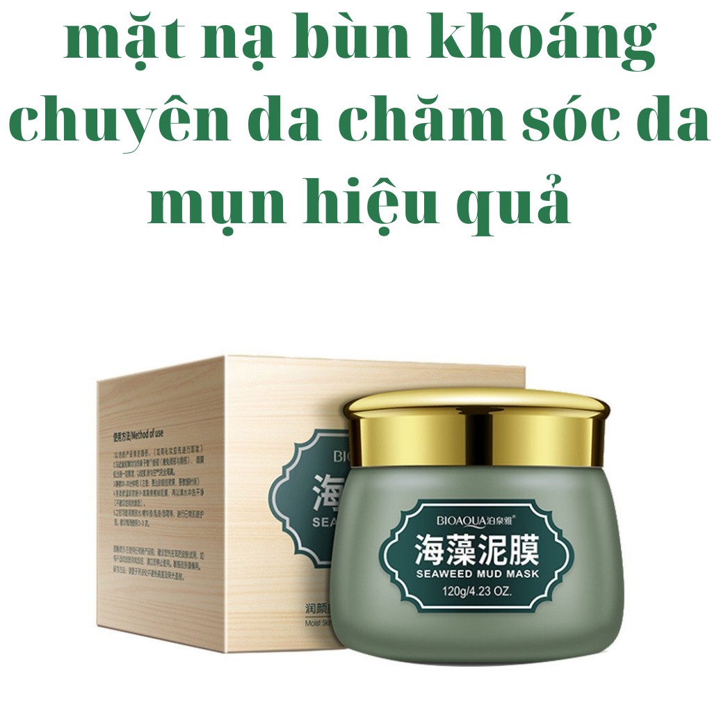 Mặt nạ bùn khoáng dương da kiểm soát dầu cấp ẩm loại bỏ mụn BIOAQUA nội địa Trung 120g