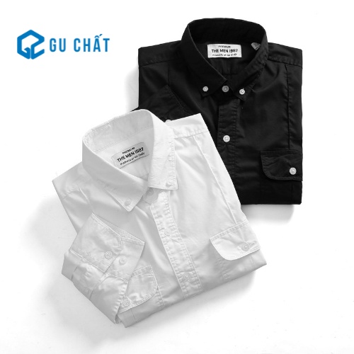Áo Sơ Mi Nam Tay Dài Gu Chất, Chất Vải Kate Cotton Mềm, Chuẩn Form. GUSM27