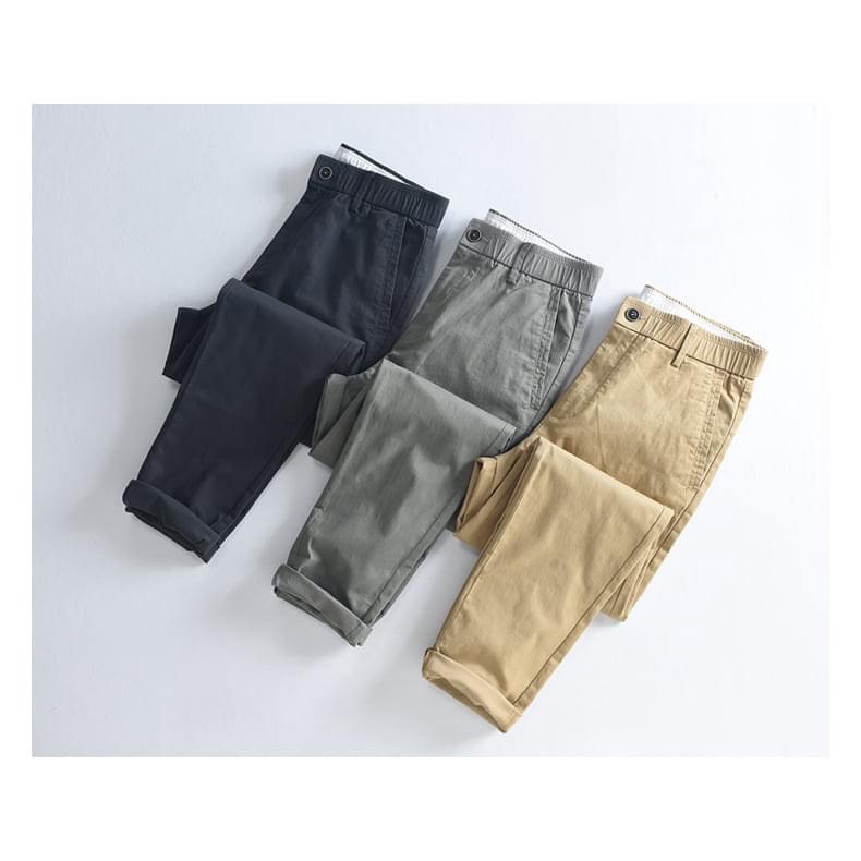 Quần Kaki nam cao cấp vải co giãn ống đứng