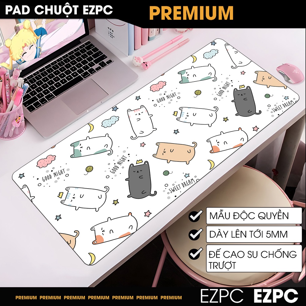 Miếng Lót Chuột, Pad Chuột Cỡ Lớn Cute | EZPC