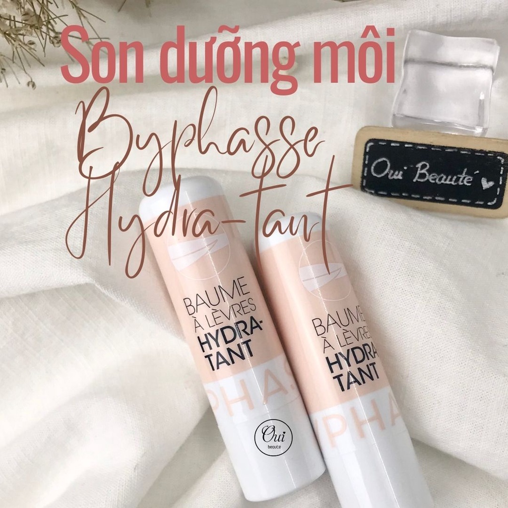 Son dưỡng môi Byphasse Hydra-tant, Son dưỡng ẩm làm mềm mịn môi chuyên sâu 4,8g Ouibeaute