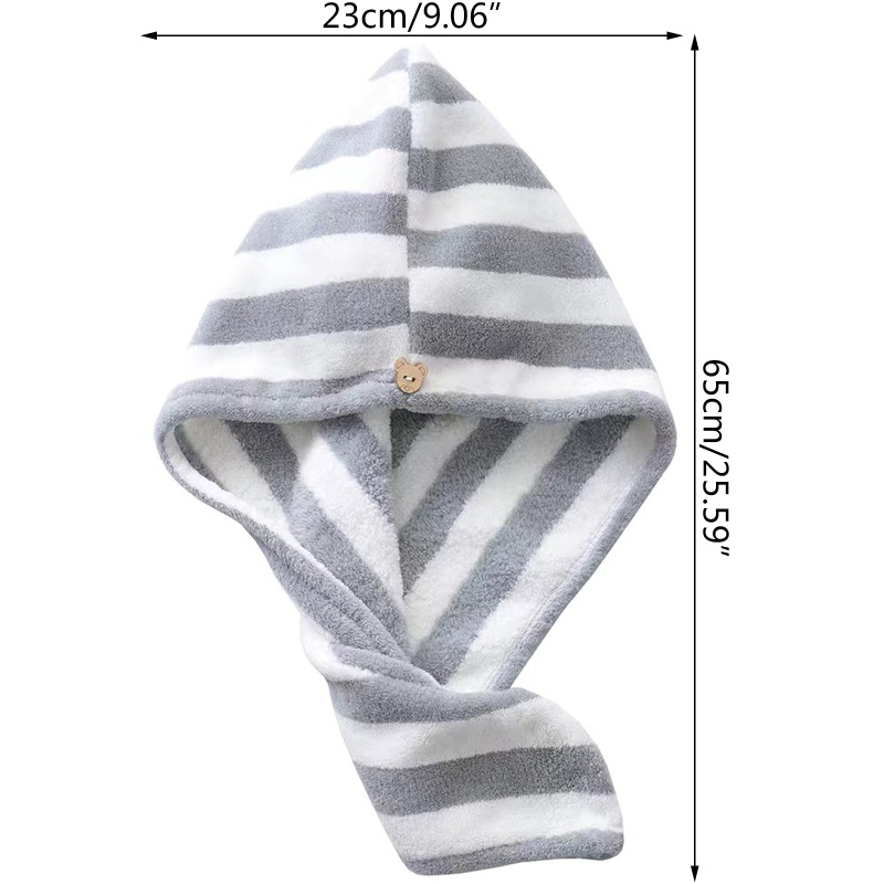 Mũ Trùm Đầu Làm Khô Tóc Siêu Thấm Hút Nhanh Khô Tiện Dụng