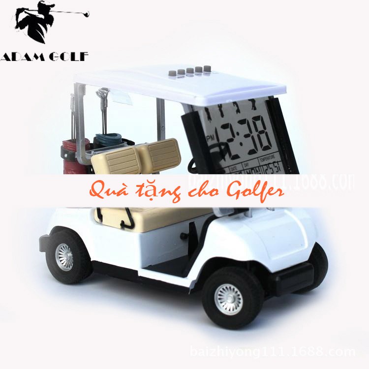 Quà tặng cho người chơi Golf, xe điện mặt đồng hồ để bàn làm việc sang trọng cho Golfer