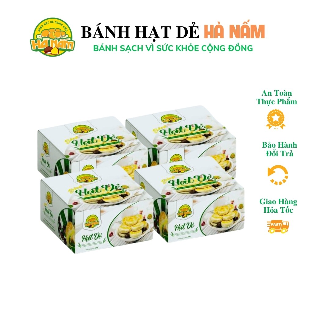 Bánh Hạt Dẻ BANHHN04 Bánh Hạt Dẻ Hà Nấm Chính Hiệu Đặc Sản Lào Cai Siêu Ngon Thơm Bùi Không Béo Combo 4 Hộp Tặng Kèm Túi