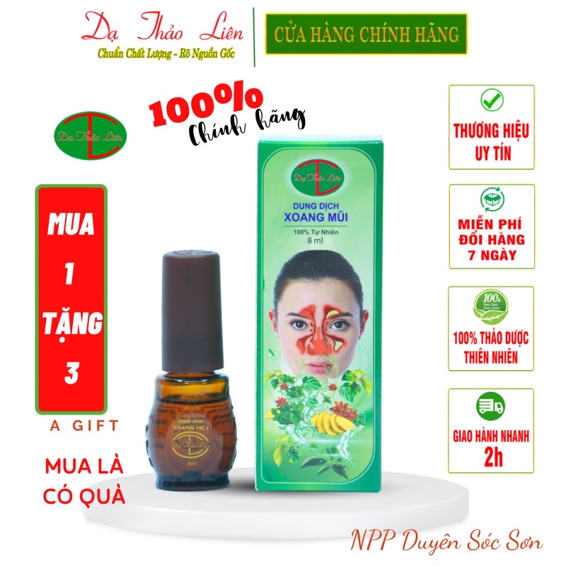 Dung dịch Xoang Mũi 8ml - Dạ Thảo Liên ngăn ngừa xoang cấp và cấp tính, mũi dị ứng, sổ mũi, tắc mũi