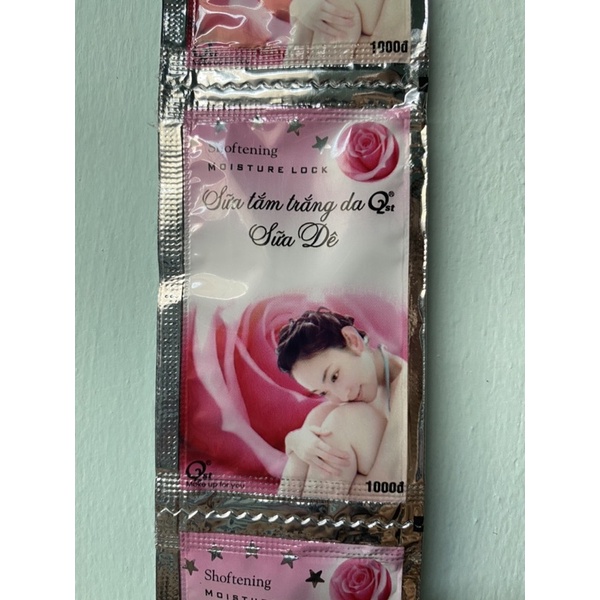 Combo 200 gói  sữa tắm HOA HỒNG giá rẻ dùng cho khách sạn, nhà nghỉ