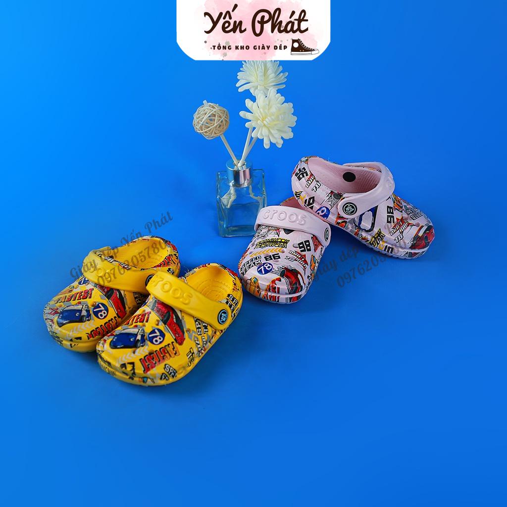 Dép Sục Cross Cho Bé Size Nhí Hình Ô Tô MS1908 Eva Siêu Nhẹ (Ảnh Thật)