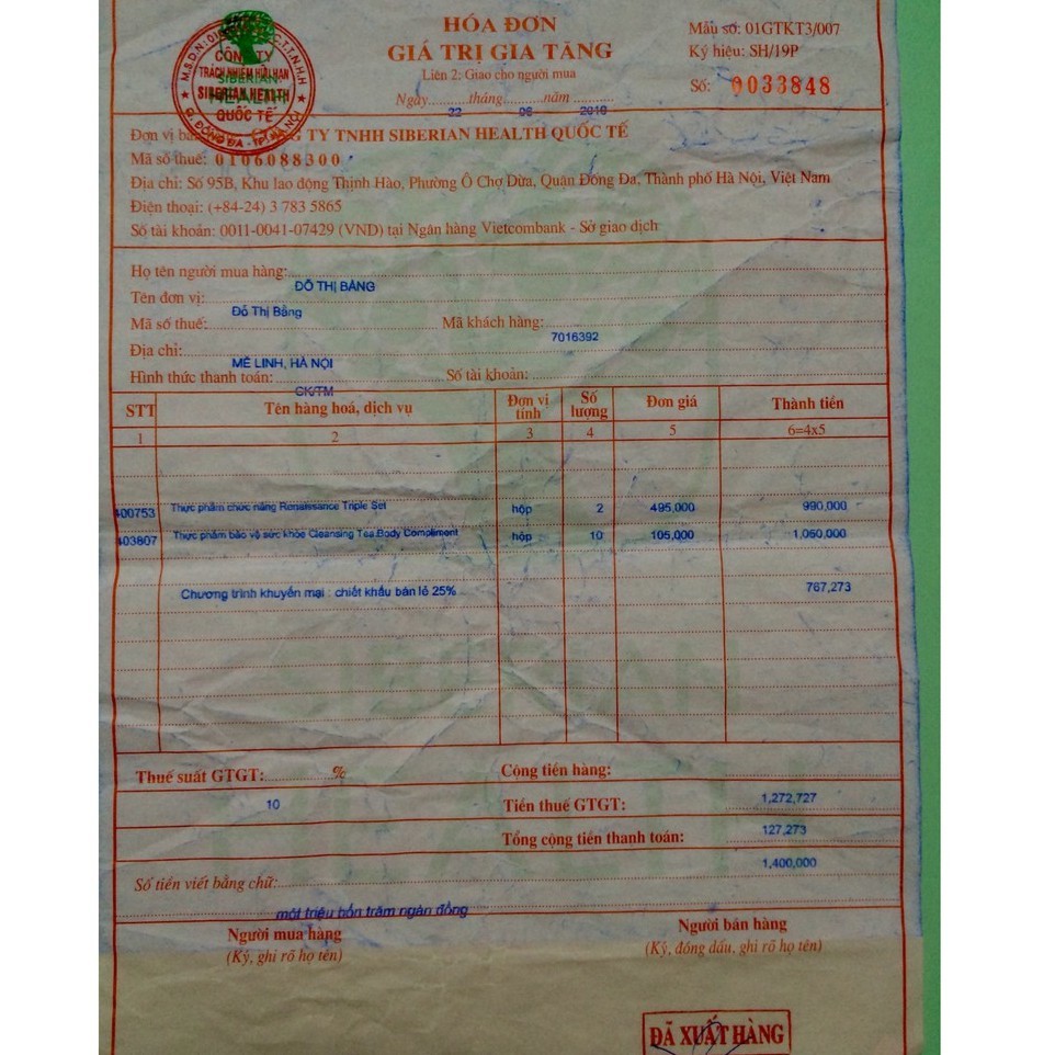 BỘ 3 THẢI ĐỘC SIBERIAN HEALTH RENAISSANCE TRIPLE SET