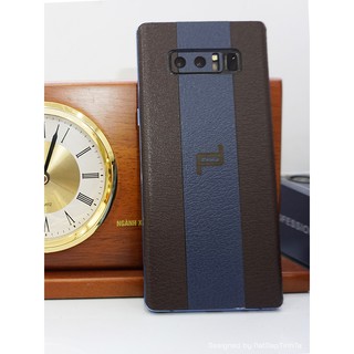 Miếng dán da skin Samsung Note 8 - 3 sọc khắc Porsche Design - D17,09