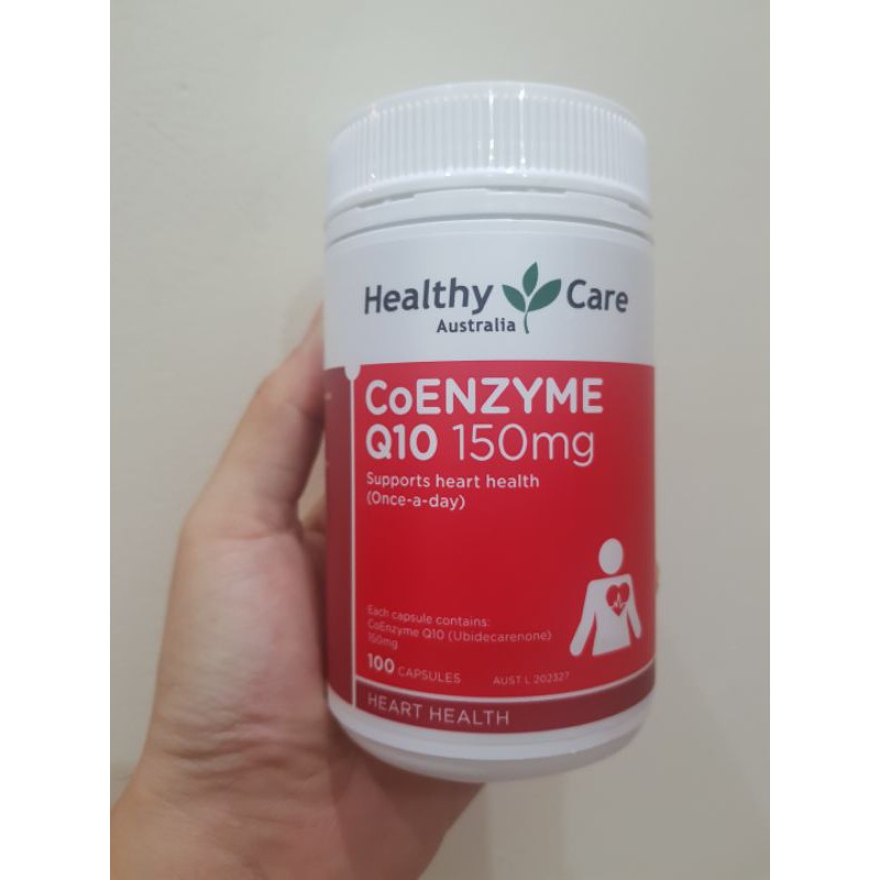 Mẫu mới - Viên uống BỔ TIM MẠCH Coenzyme Q10 1500mg Healthy care, Úc, hộp 100 viên
