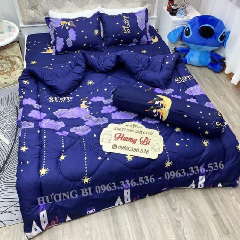 Bộ 5 món chăn phao trần bông dày dặn giá sỉ cực kì uy tín,cam kết