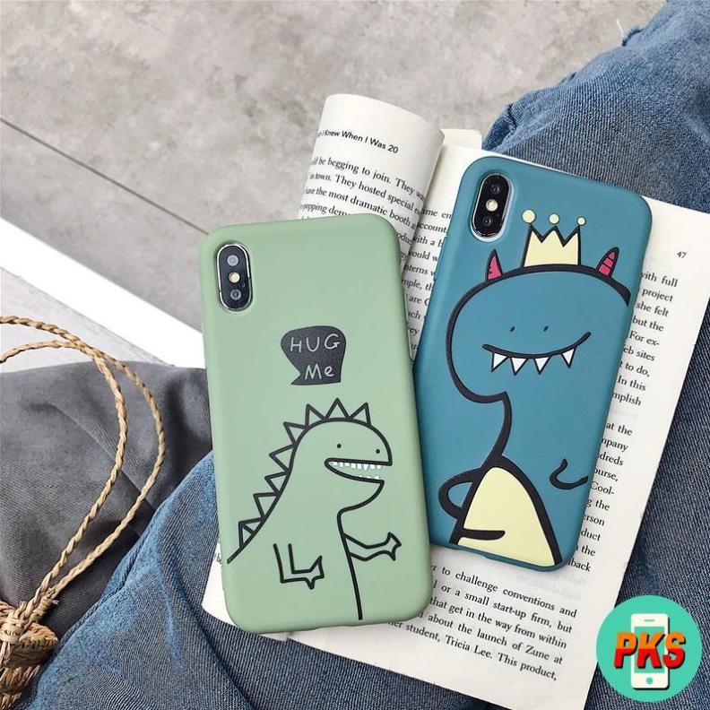 ỐP LƯNG HÌNH THỜI TRANG CẶP ĐÔI KHỦNG LONG TPU CHẤT DÀY ĐẸP - ỐP IPHONE DẺO -Hồng Anh Case