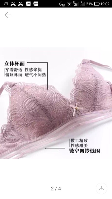 Áo ngực Ko GỌNG PHỐI REN