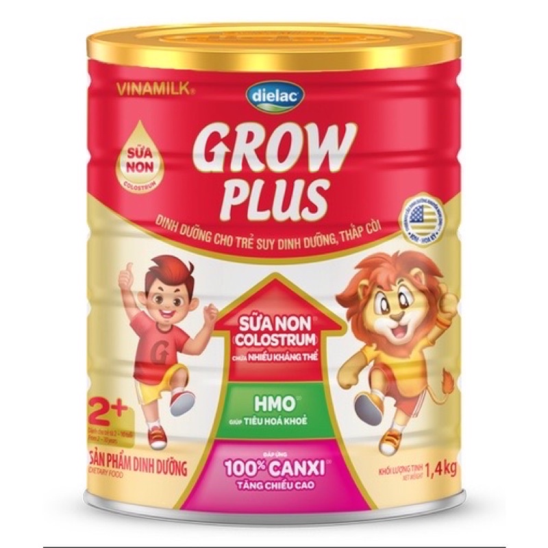 Sữa bột Dielac Growplus 2+ 1.4kg (sữa non)