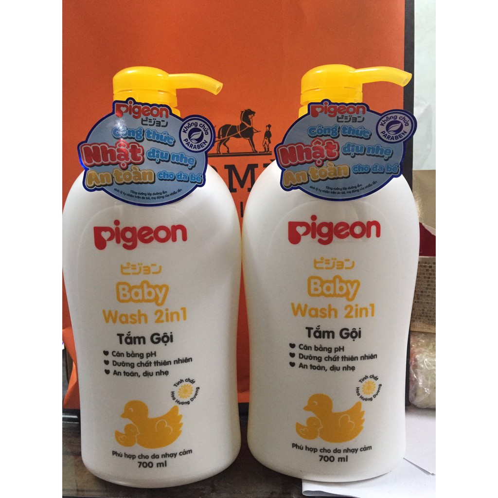 [MẪU MỚI 2019]- Sữa tắm gội Pigeon chiết xuất hoa hướng dương 700ml