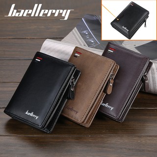Ví Baellerry Dáng Ngắn Bằng Da PU Nhỏ Thời Trang Cho Nam
