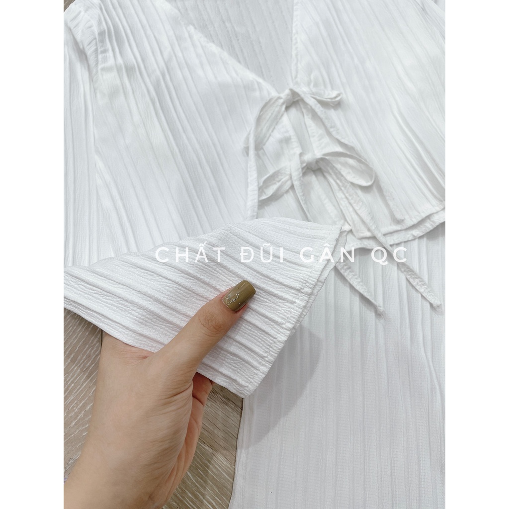 Set áo croptop thắt dây