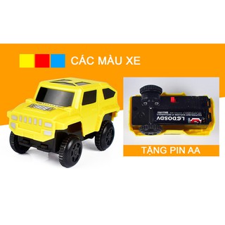 Xe Oto Thường và Có Đèn Trong Bộ Lắp Ráp Đường Ray Oto Siêu Tốc