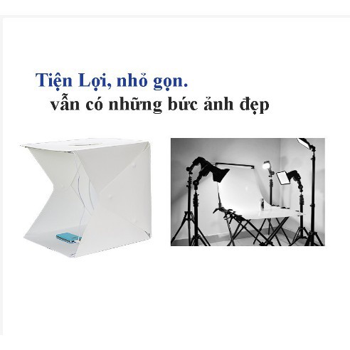 [MICHIN_SHOP] Hộp Chụp Hình Sản Phẩm Đèn Led 40*40*42cm - michin_shop - HCM