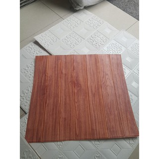 [XẢ KHO] XỐP DÁN TƯỜNG 3D GIẢ GỖ GIÁ RẺ khổ 70x77cm