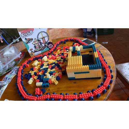 Bộ lego xếp hình 520 chi tiết ,đồ chơi cho bé lắp ráp - Đồ chơi phát triển tư duy -sáng tạo cùng bé yêu