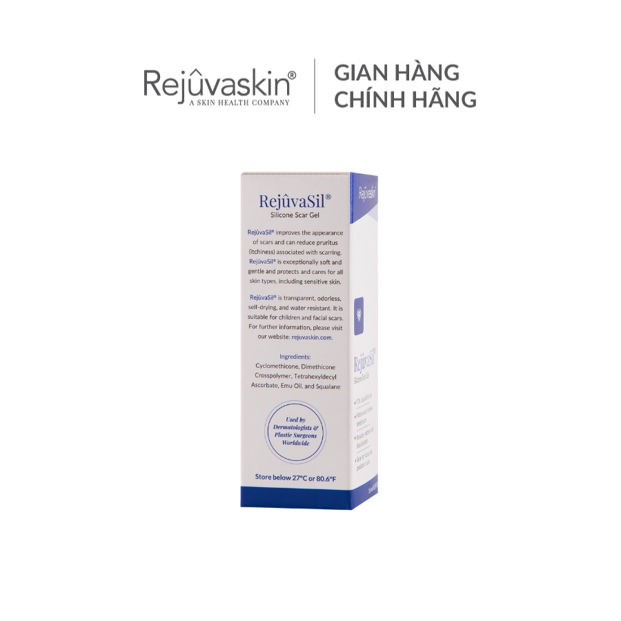 Gel Rejuvasil 15ml xóa mờ sẹo lồi/sẹo phì đại hiệu quả Được các bác sĩ khuyên dùng