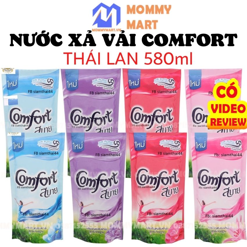 Nước xả vải Comfort 580ml nhập khẩu nội địa Thái lan lưu hương 48h NG15 - MommyMart