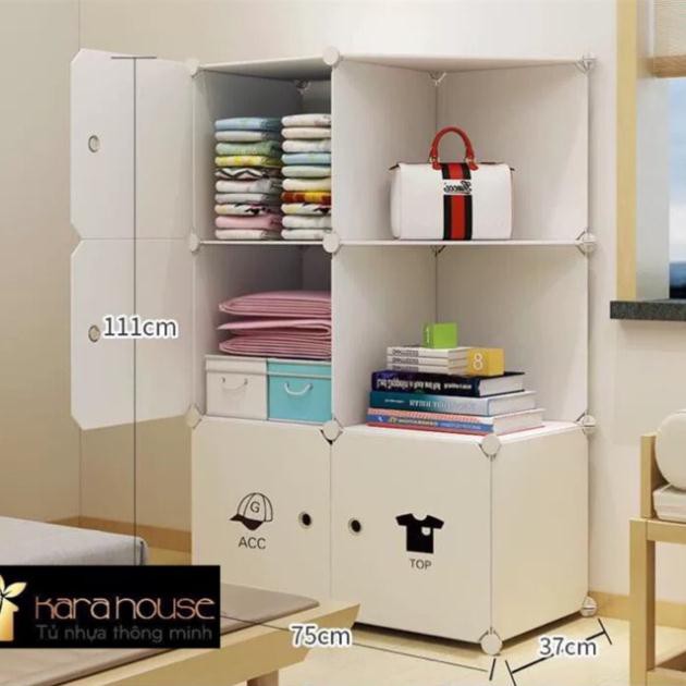 [ GIÁ SỈ ] Tủ nhựa lắp ráp 6 ô đựng quần áo y hình. Inbox chọn mẫu yêu thích