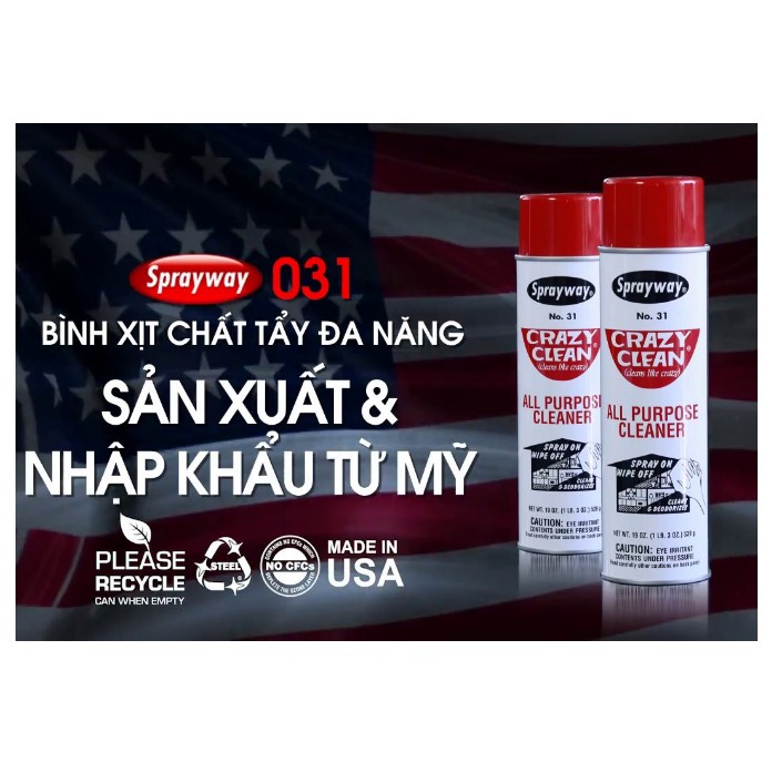 Chai xịt tẩy đa năng Sprayway 31