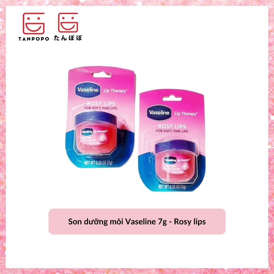 [Chính hãng] [Có sẵn] Son dưỡng môi Vaseline 7g - Rosy lips