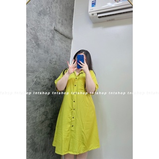ĐẦM SƠ MI FROM RỘNG TAY NGẮN [TNT SHOP BIGSIZE 60KG 90KG]