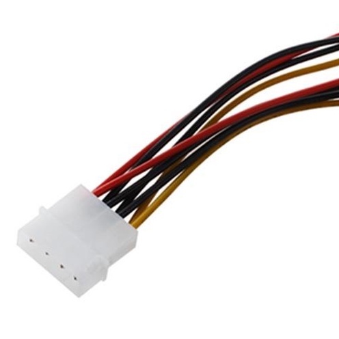 Cáp chia nguồn molex IDE 4pin 1 ra 2 20Cm - 4 pin molex male to 2 4 pin female cable