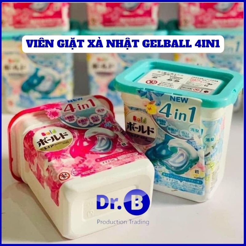 Viên giặt xả Bold Gel Ball 3D viên giặt xả Nhật Bản hộp 12 viên (mẫu 2022)