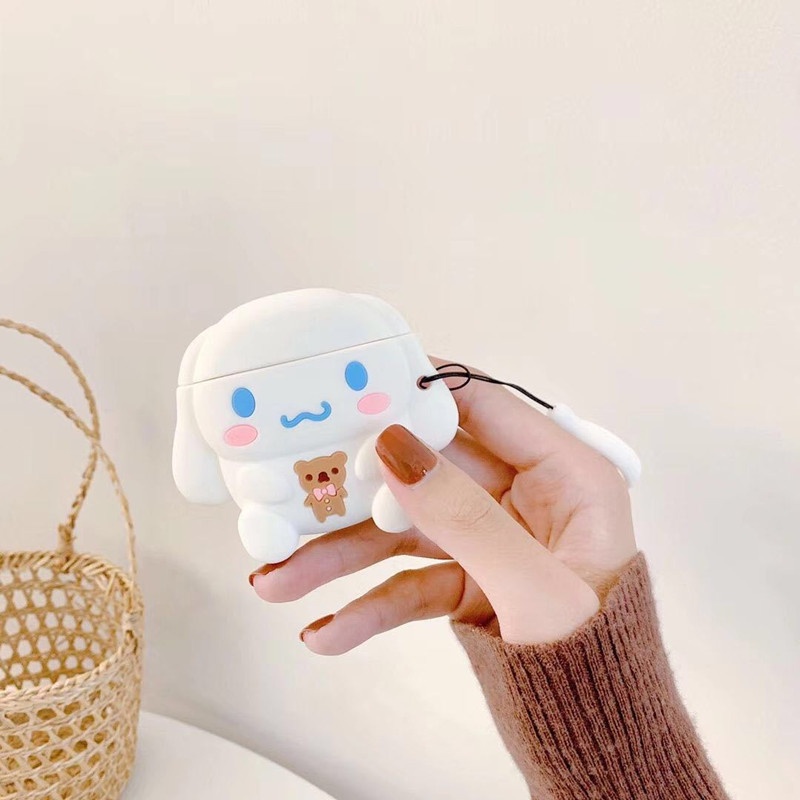 Vỏ bảo vệ hộp sạc tai nghe bluetooth hoạt hình xinh xắn thích hợp cho Airpods 1 / 2