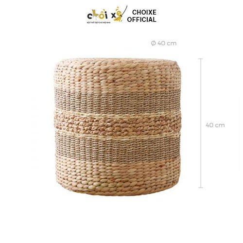 Đôn Trang Trí Conggo Round Decorative - Chổi Xể