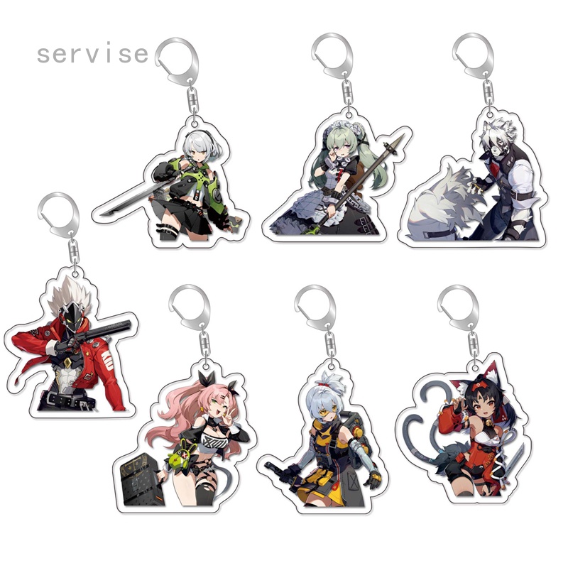 Móc Chìa Khóa Acrylic Hình Nhân Vật Game Zenless Zone Zero Geshin Va Chạm Mới 2022