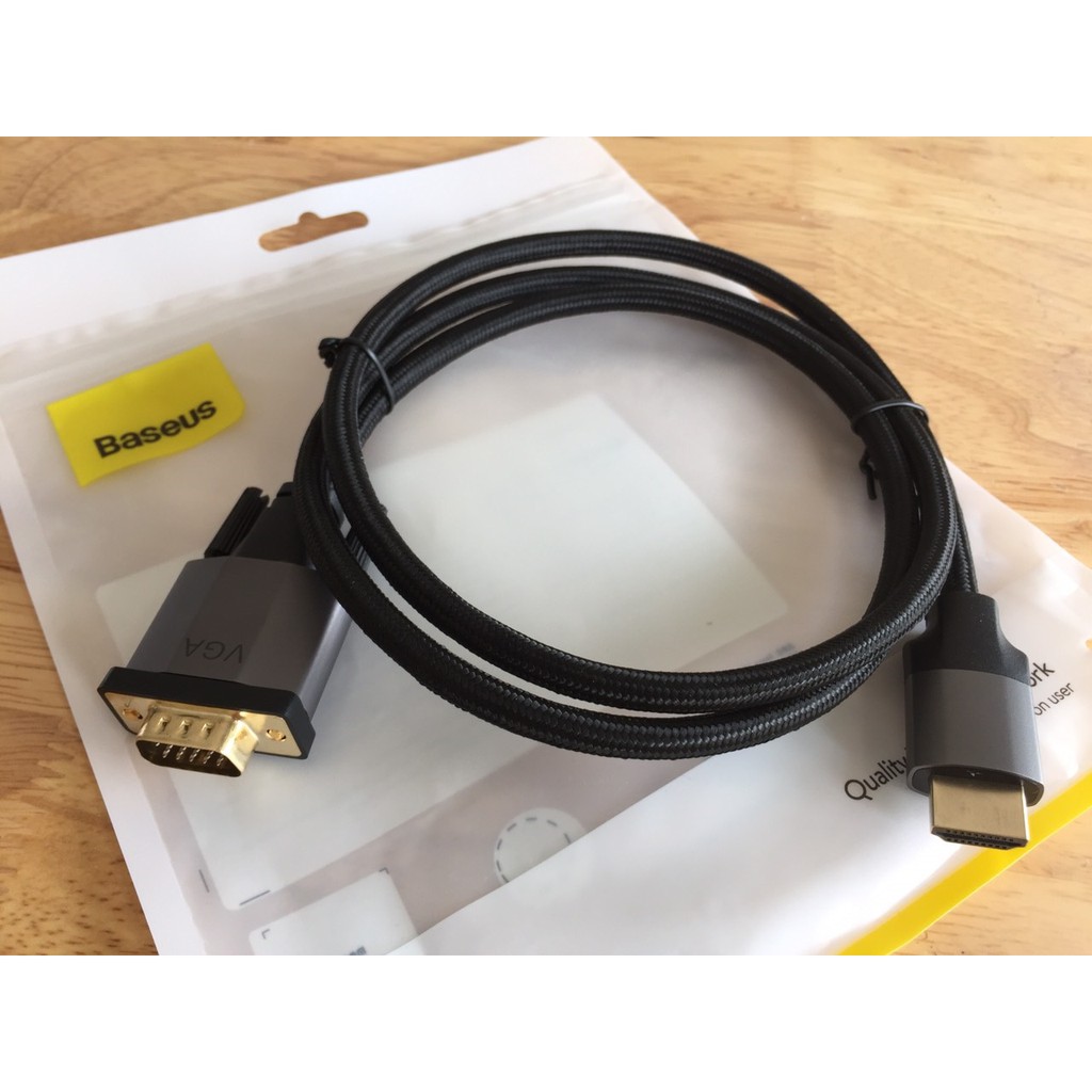 Cáp HDMI to VGA 1m thương hiệu Baseus