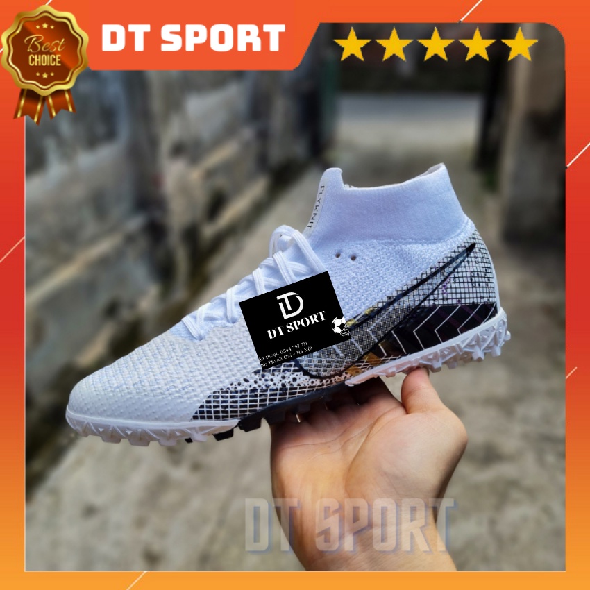 [Tặng Túi Rút Và Tất]Giày Đá Bóng Sân Cỏ Nhân Tạo Mercurial Superfly 7 Elite MDS TF Midfielder M1, Giày Đá Banh Nam