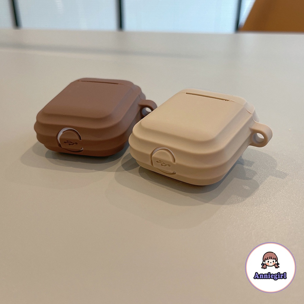 Vỏ bọc silicon an toàn dành cho hộp sạc tai nghe Airpods 1 2 Pro
